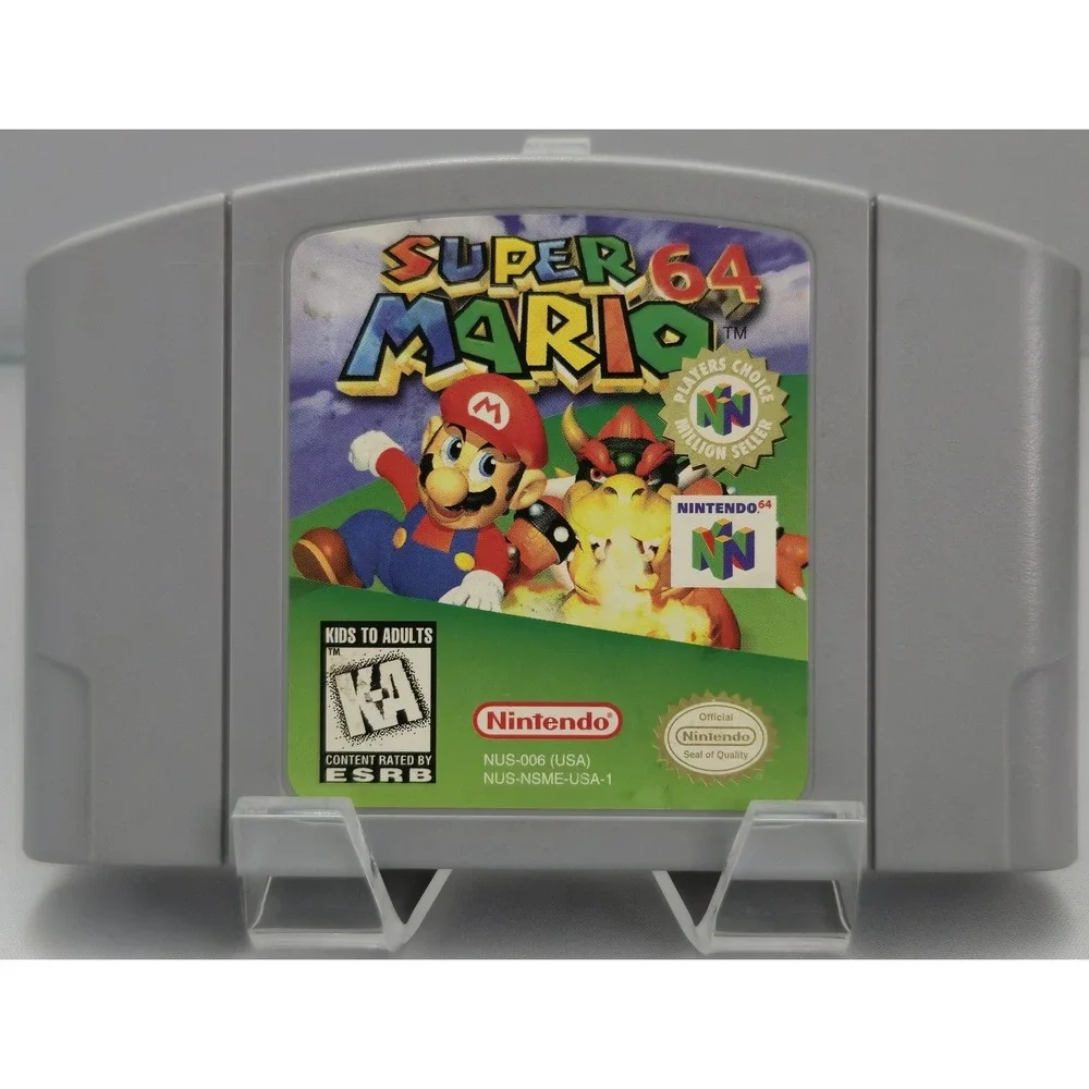 Nintendo 64 Console Bundle - N64 - Mario 64 - 2 Controllers - 4MB Expansion Pak